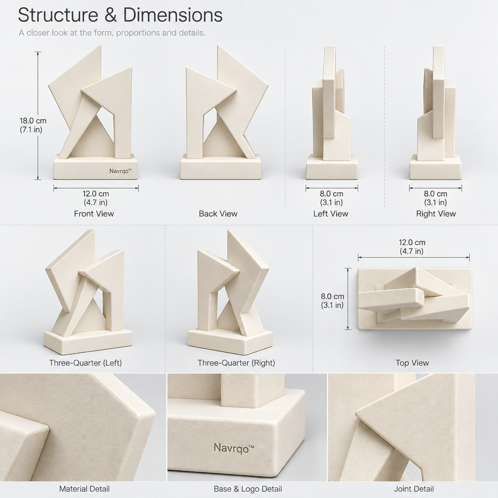 Navrqo™ Minimal Geometric Art Object main image 06