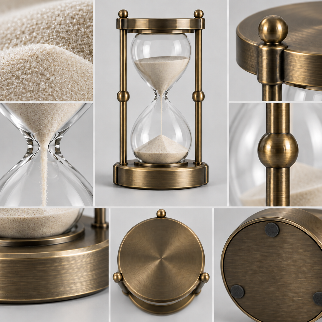 Narvqo™ Metal Hourglass Desktop Decor main image 06