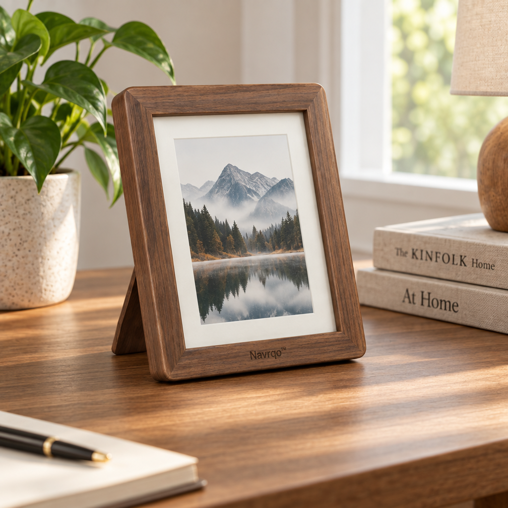 Navrqo™ Natural Wood Desktop Frame main image 03