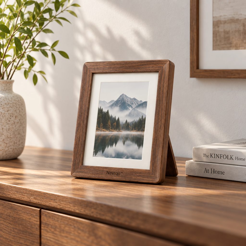 Navrqo™ Natural Wood Desktop Frame main image 04