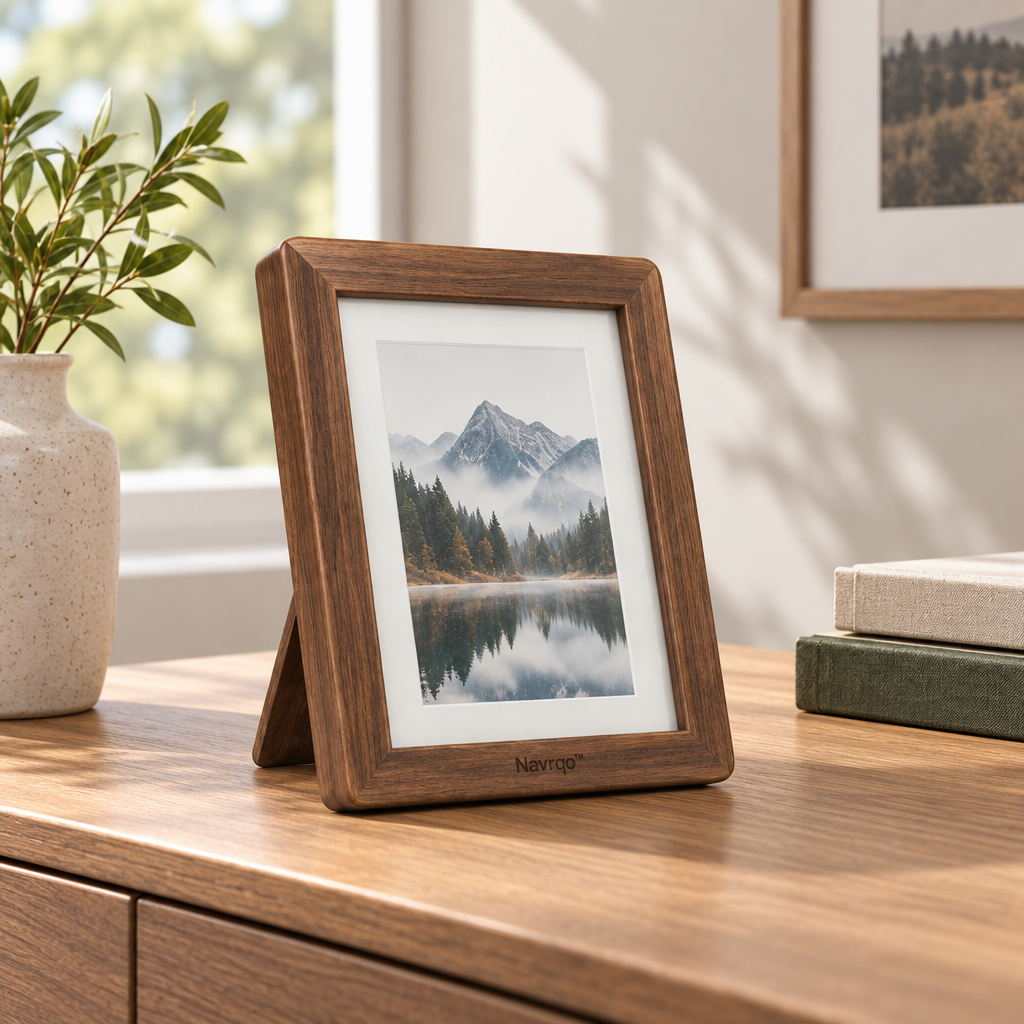 Navrqo™ Natural Wood Desktop Frame main image 05