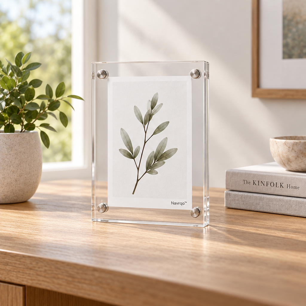 Navrqo™ Clear Floating Acrylic Frame main image 02