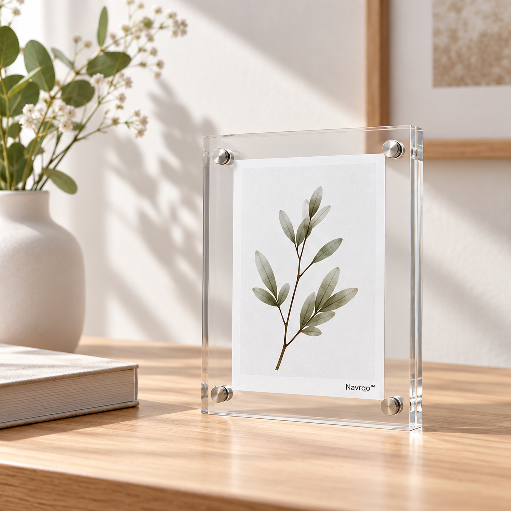 Navrqo™ Clear Floating Acrylic Frame main image 05