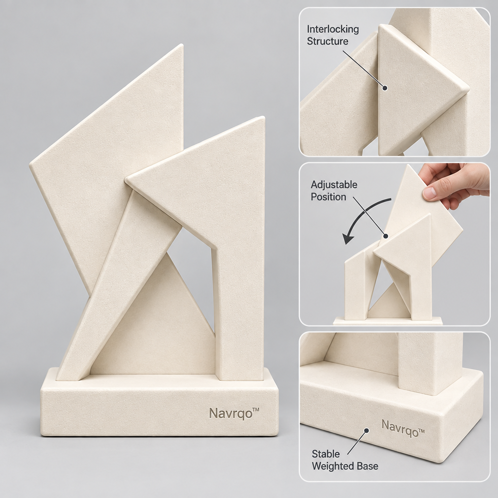 Navrqo™ Minimal Geometric Art Object main image 03