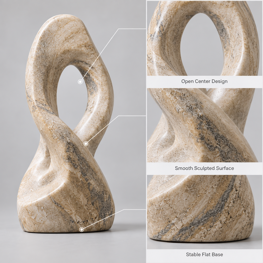 Navrqo™ Natural Stone Abstract Sculpture main image 03