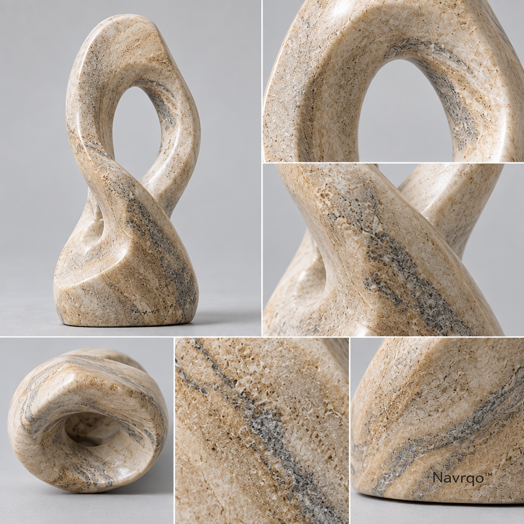 Navrqo™ Natural Stone Abstract Sculpture main image 06