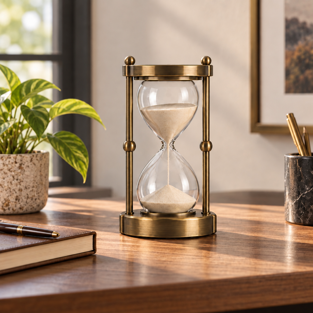 Narvqo™ Metal Hourglass Desktop Decor main image 02