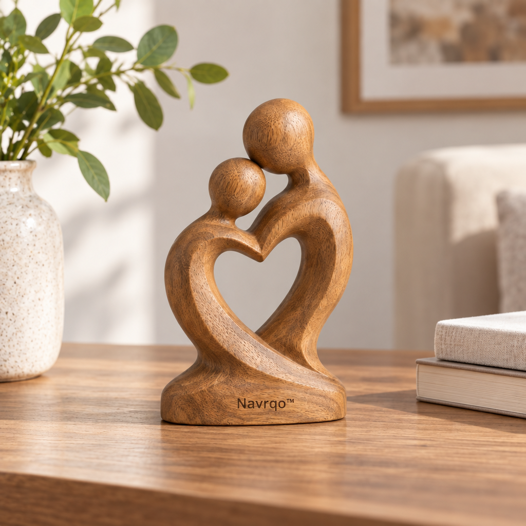 Navrqo™ Natural Wood Carved Desktop Decor main image 04