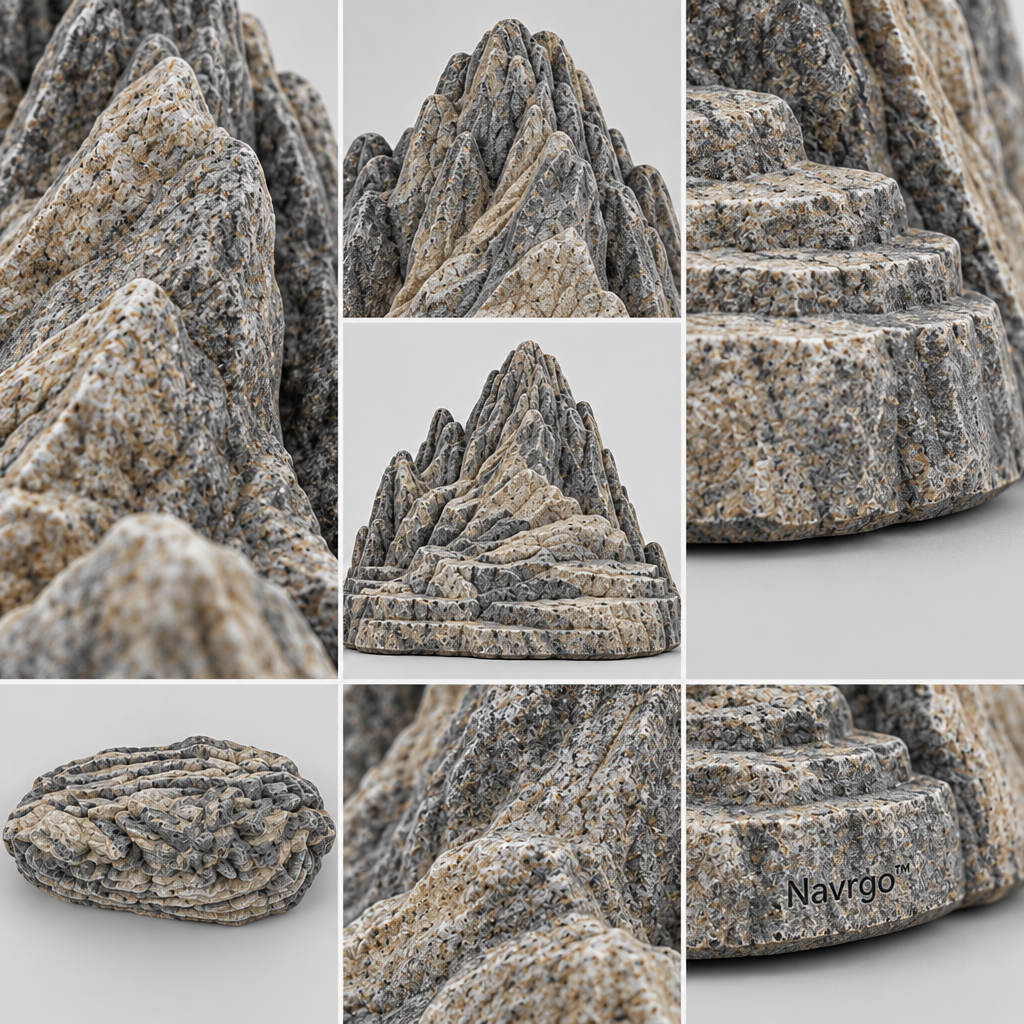 Navrqo™ Stone Mountain Landscape Decor main image 06